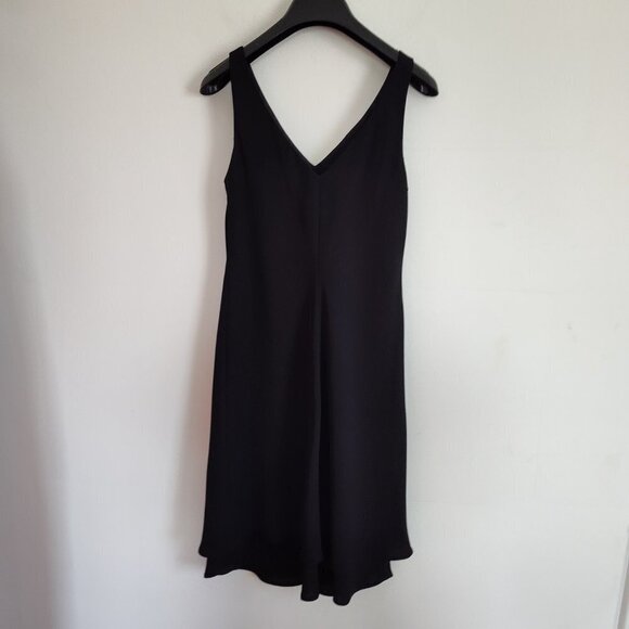 Ladies Petite SZ 4P Jones New York Black Crepe Cocktail/Formal Dress - Picture 2 of 4